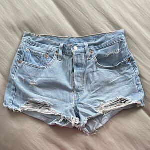 Levi’s Light Blue Denim Shorts